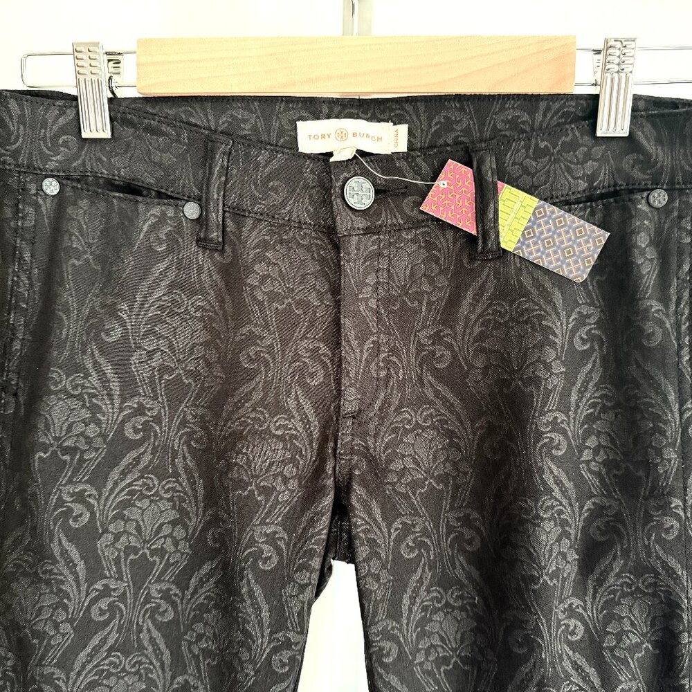 TORY BURCH Honour Flat Front Skinny Pants Women Sz 27 NWT